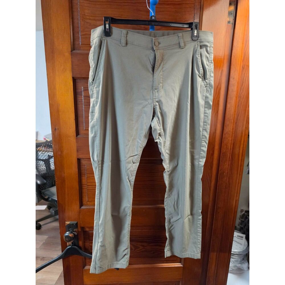 Weatherproof Men’s 38x30 Khaki Stretch Utility Pants Rayon Nylon Straight Leg